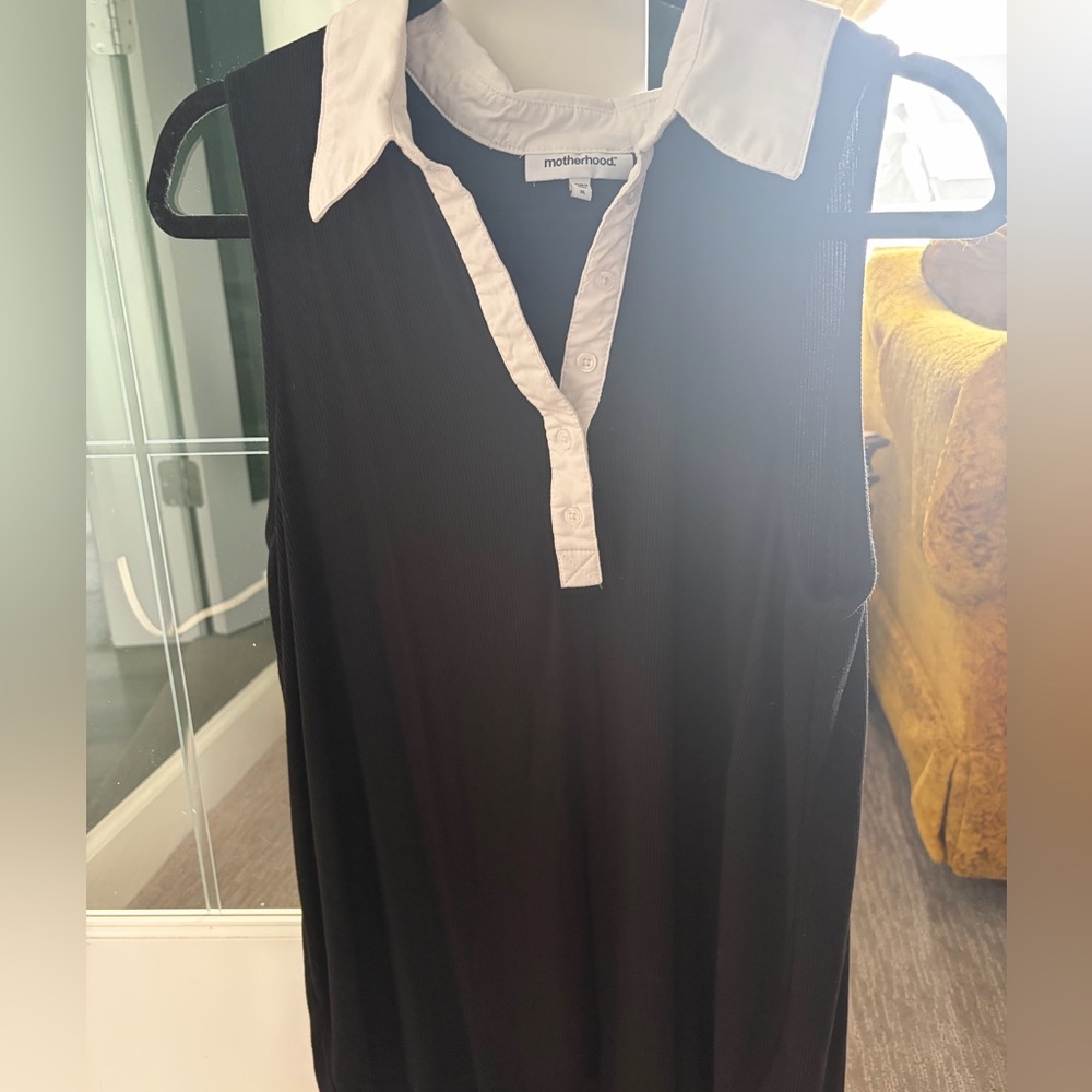 Black L maternity tank top